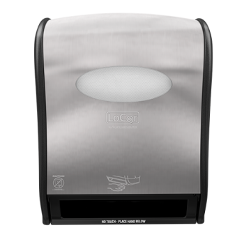 Paper Towel Dispenser Plastic Wall Mount Stainless Touchless Electronic 1/Each