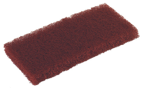 Scrubbing Pad 10X4.5 IN Brown 20/Case