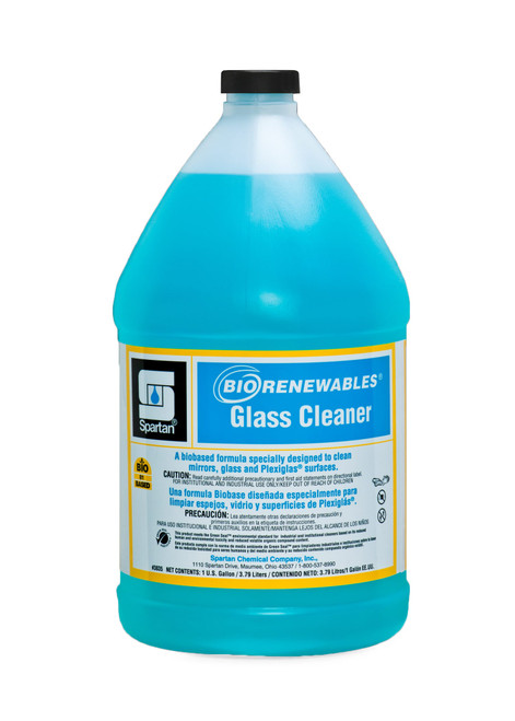 BioRenewables® Glass Cleaner Waterfall 1 GAL Multi Surface Alkaline Concentrate Bio-Based 4/Case