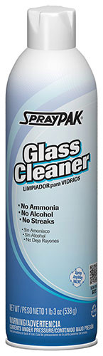 SprayPAK® Glass Cleaner 20 OZ Aerosol 12/Case