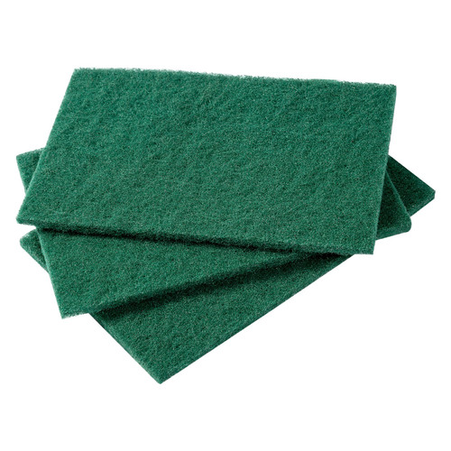 Scouring Pad Medium Duty Fiber Green 10 Count/Pack 6 Packs/Case 60 Count/Case
