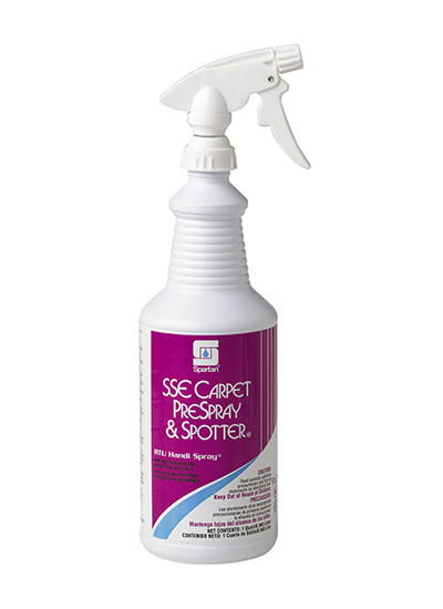 SSE Carpet Prespray & Spotter® Citrus Scent Cleaner 1 QT Carpet Alkaline RTU Solvent-Based 12/Case