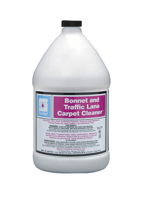 Bonnet & Traffic Lane Floral Carpet Cleaner Bonnet 1 GAL Alkaline Concentrate Fast Drying 4/Case