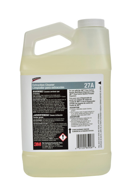 3M™ Scotchgard™ 27A Carpet Extraction Cleaner 1.9 L Concentrate Liquid 4/Case