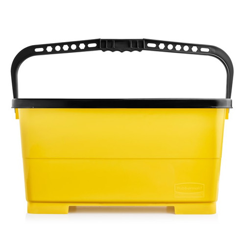 Glass Cleaning Bucket & Lid 11.81X22.19X10.64 IN Yellow Rectangle 1/Each