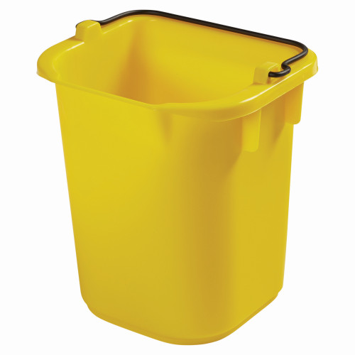 Utility Bucket & Pail 7.13X8.44X9.25 IN 5 QT Plastic Yellow Heavy Duty 4/Case
