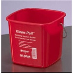 San Jamar Sanitizer Pail 6 QT Red 1/Each