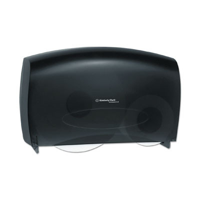 Scott® Essential Toilet Paper Dispenser 20.43X13.12X5.8 IN Wall Mount Black 2-Roll Jumbo (JRT) 1/Each