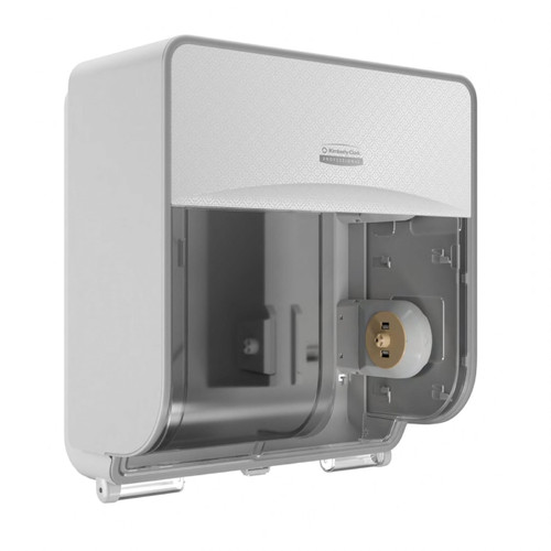Kimberly-Clark Professional ICON™ Toilet Paper Dispenser 10.187X15.875X16.625 IN White Mosaic Standard Roll 1/Each