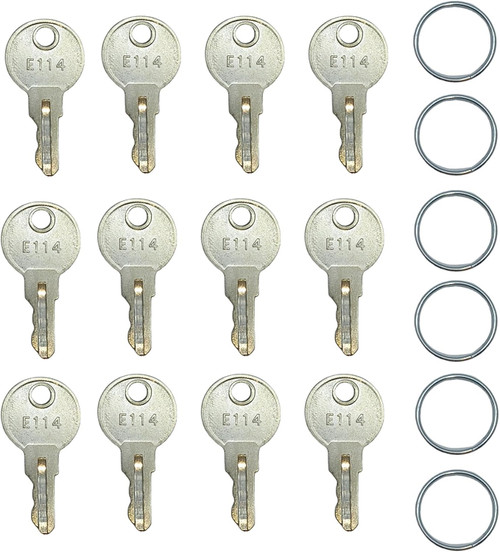 Dispenser Key Nickel Plated Silver 12/Pack