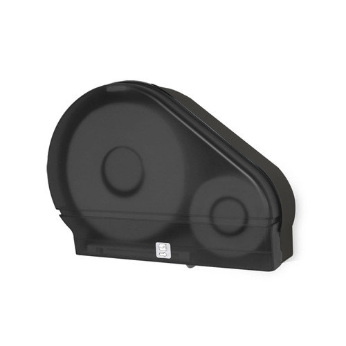 Toilet Paper Dispenser Plastic Translucent Black Jumbo (JRT) With Stub Roll Compact Single ADA Compliant 1/Each