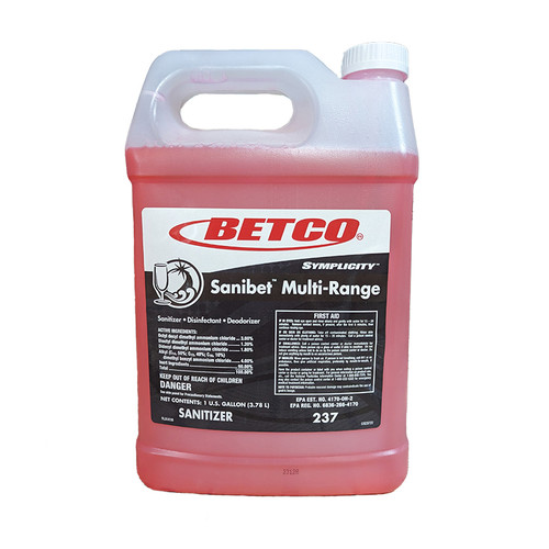 Symplicity Sanibet Disinfectant & Sanitizer Deodorizer Quat 1/Case
