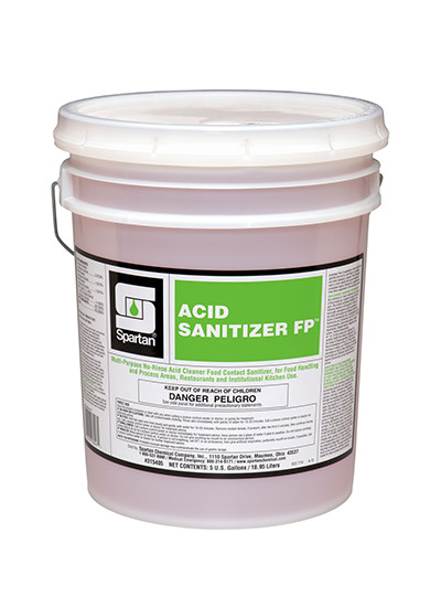 Acid Sanitizer FP Mild Scent Food Service Sanitizer 5 GAL Acidic 1/Pail