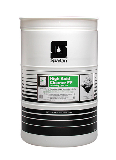High Acid Cleaner FP® Unscented Food Processing Detergent Cleaner 55 GAL Food Contact Acidic Low Foam 1/Drum
