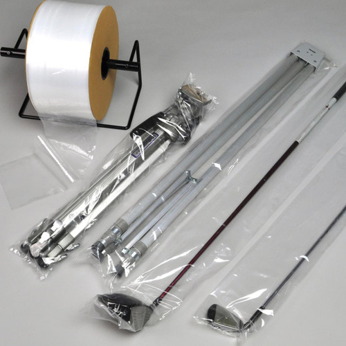 Poly Tube 10IN X1075FT Clear LDPE 4MIL With 3 IN Core Diameter 1/Roll
