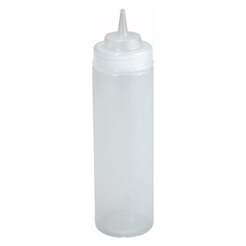 Bottle 16 OZ 2.625X7.875 IN Plastic Clear Wide Mouth Squeeze 48/Case