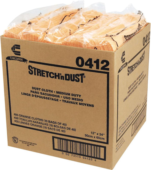 Chicopee® Stretch N Dust Dust Cloth 11.5X24 IN Cloth Yellow 40 Count/Bag 10 Bags/Case
