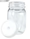 WNA Reserv Lid PP White For Bottle Mason 256/Case