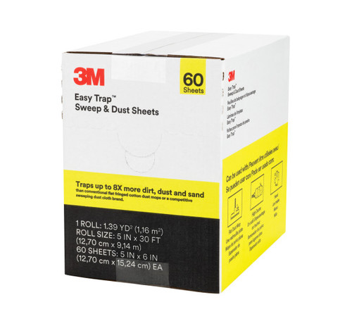 Easy Trap™ Dust Cloth 6X5 IN 30 FT White Disposable 8/Case