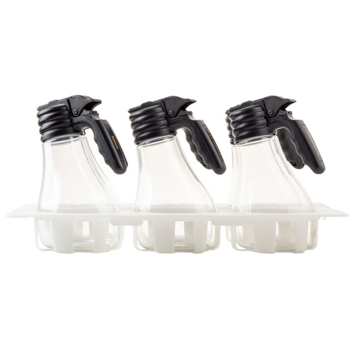 Tritan Jar Dispenser 48 OZ Styrene-Butadiene Block Copolymer (SBC) Clear With Black Top 1/Each