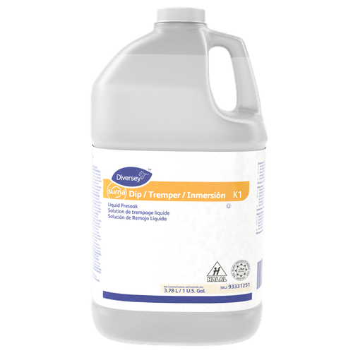 Suma® Dip Dish Presoak 1 GAL Liquid Kosher 4/Case