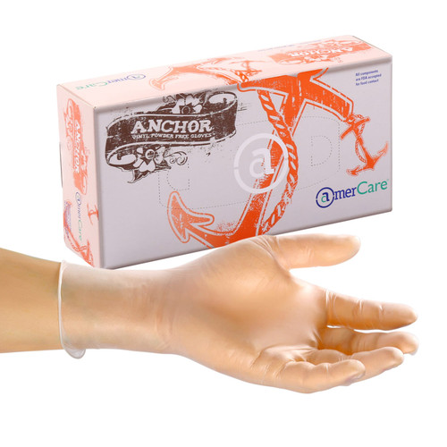 Victoria Bay General Purpose Gloves XXL Vinyl Powder-Free Food Contact 100 Count/Pack 10 Packs/Case 1000 Count/Case