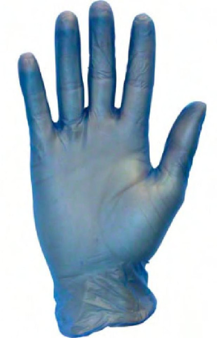 Victoria Bay Gloves Large (LG) Blue Vinyl Powdered 1000/Case