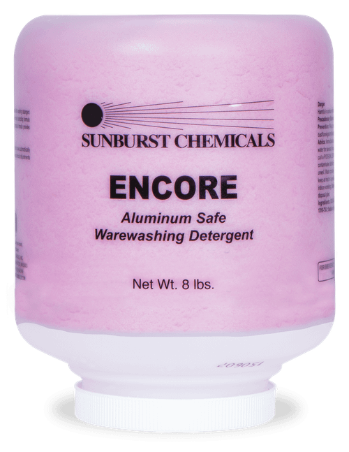 Encore Dishmachine Detergent 8 LB Solid Metal Safe 4/Case