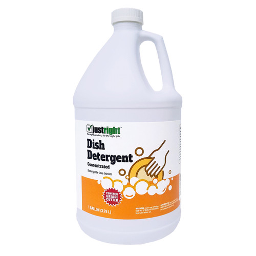 Just Right Lemon Dish Detergent 1 GAL Liquid 4 Count/Case