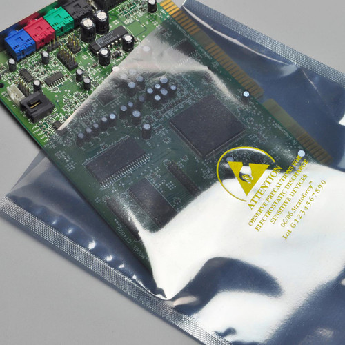 StratoGrey™ Shielding Bag 8X12 IN Translucent PC With Heat Seal Closure Buried Metal Construction Anti-Static Flat 500/Case