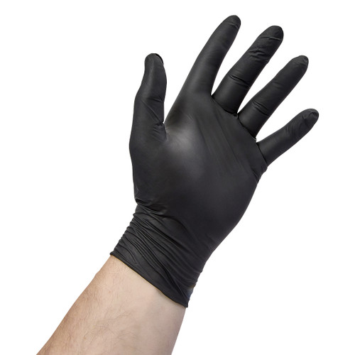 Victoria Bay Exam Gloves Large (LG) Black 5g Nitrile Disposable Powder-Free 100 Count/Box 10 Box/Case 1000 Count/Case