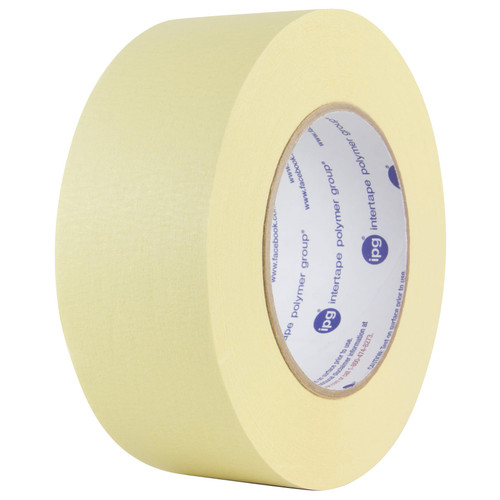 Intertape Masking Tape 72MM X60FT Natural Crepe Paper 23LB 5.8MIL Premium Grade 16 Rolls/Case 48 Cases/Pallet