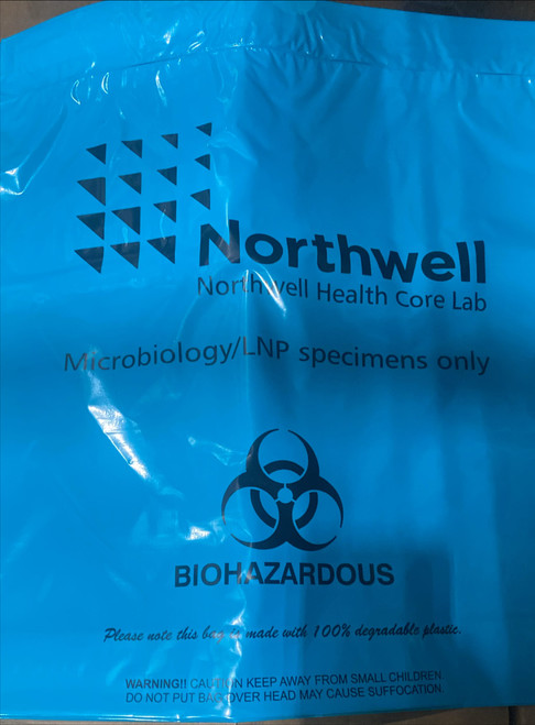 Poly Bag 16X3X18 IN Teal LDPE 1.9MIL With Drawtape Closure 500/Case