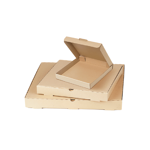 Pizza Box 10X10 IN Cardboard Kraft Plain 50/Bundle