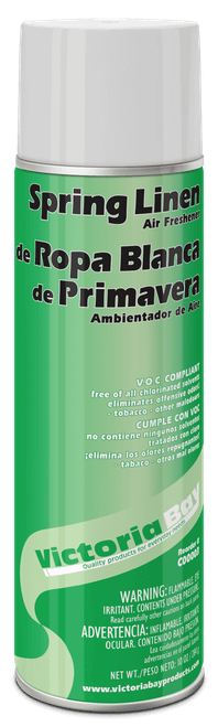 Victoria Bay Air Freshener & Deodorizer Spring Linen Aerosol 10 OZ 12/Case