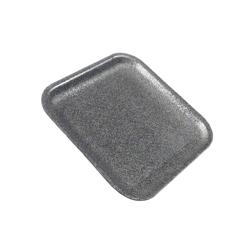 8P Meat Tray 8.25X10.5X1 IN Polystyrene Foam Black Rectangle 200/Bundle