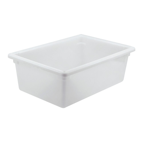 Food Storage Box Full Size 25.75X17.75X9.25 IN White PP Heavy Duty 1/Each