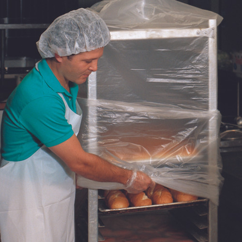 Bun Pan Rack Cover 52X80 IN HDPE Clear Heavy Duty 0.6MIL 50/Roll