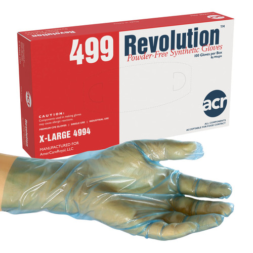 Revolution™ Gloves XL Synthetic Powder-Free 100 Count/Pack 10 Packs/Case 1000 Count/Case