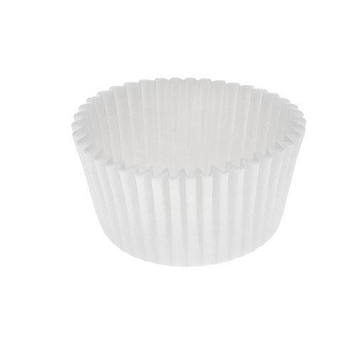 Muffin Baking Cup 2X1.25 IN Paper White Round Fluted 10000/Case