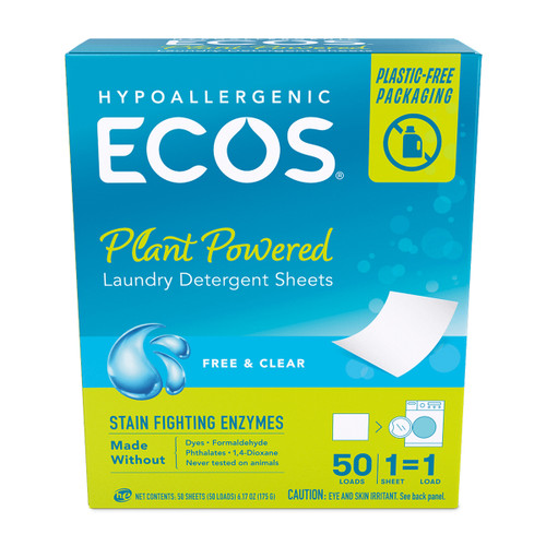 Laundry Detergent Sheet Liquidless 50 Count/Box 10 Count/Case