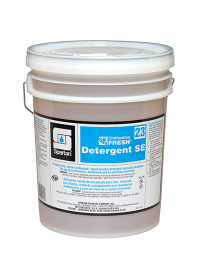 Clothesline Fresh® Detergent SE 23 Unscented Laundry Detergent 5 GAL Alkaline Heavy Duty 1/Pail