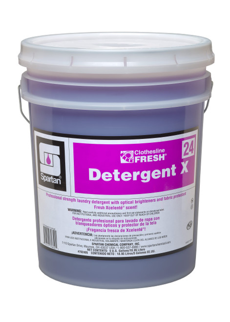 Clothesline Fresh® Detergent X 24 Fresh Lavender Laundry 5 GAL Neutral Liquid 1/Pail