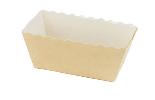 Mini Loaf Baking Mold 3.13X1.56X1.63 IN Beige 500/Case