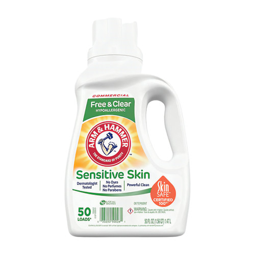 Arm & Hammer™ Unscented Laundry Detergent 50 OZ Liquid HE Compatible 8/Case