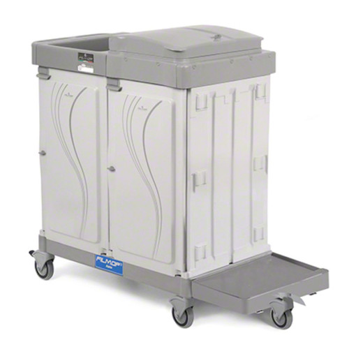 Alpha Workstation 46 Rolling Utility Cart 46X22X44 IN Lockable Sliding Drawer (6 GAL) With Organizer 5IN Wheels 1/Case