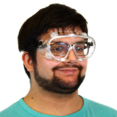 808 Series Goggles Plastic With Clear Frame Clear Lens Indirect Ventilation Elastic Strap 60 Pairs/Case
