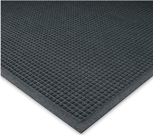 WaterHog® 36X144 IN Charcoal (PET) Fabric (SBR) Rubber  With Smooth Backing Fashion Edging 1/Each