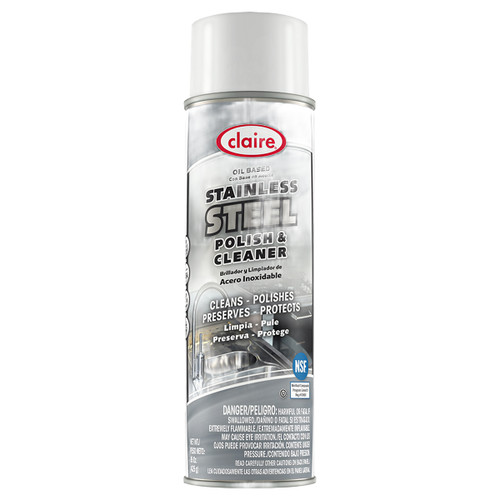 Claire Stainless Steel Cleaner & Polish 20 FLOZ 12/Case