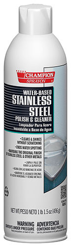 Champion Sprayon® Stainless Steel Cleaner & Polish 17.5 OZ Water-Based 12/Case